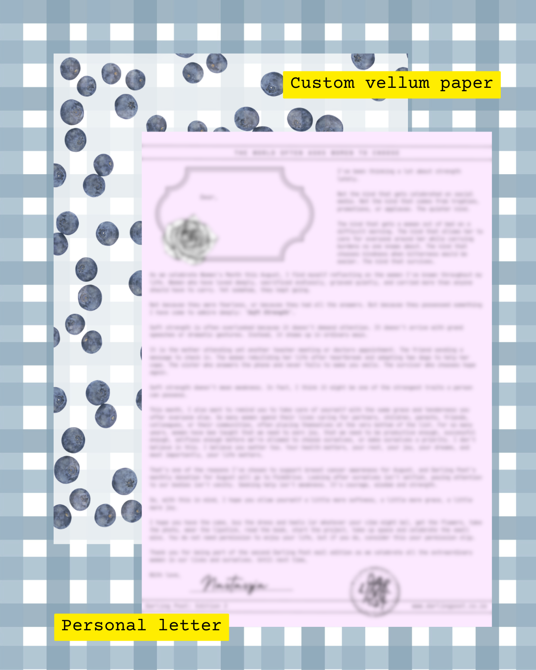 August 2026 Month Letter - Full Package