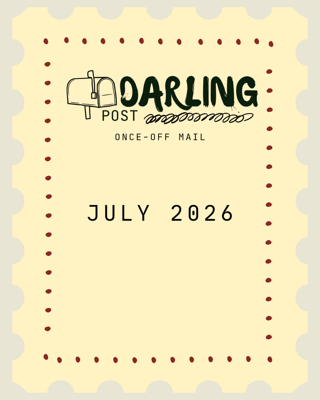 July Month Letter