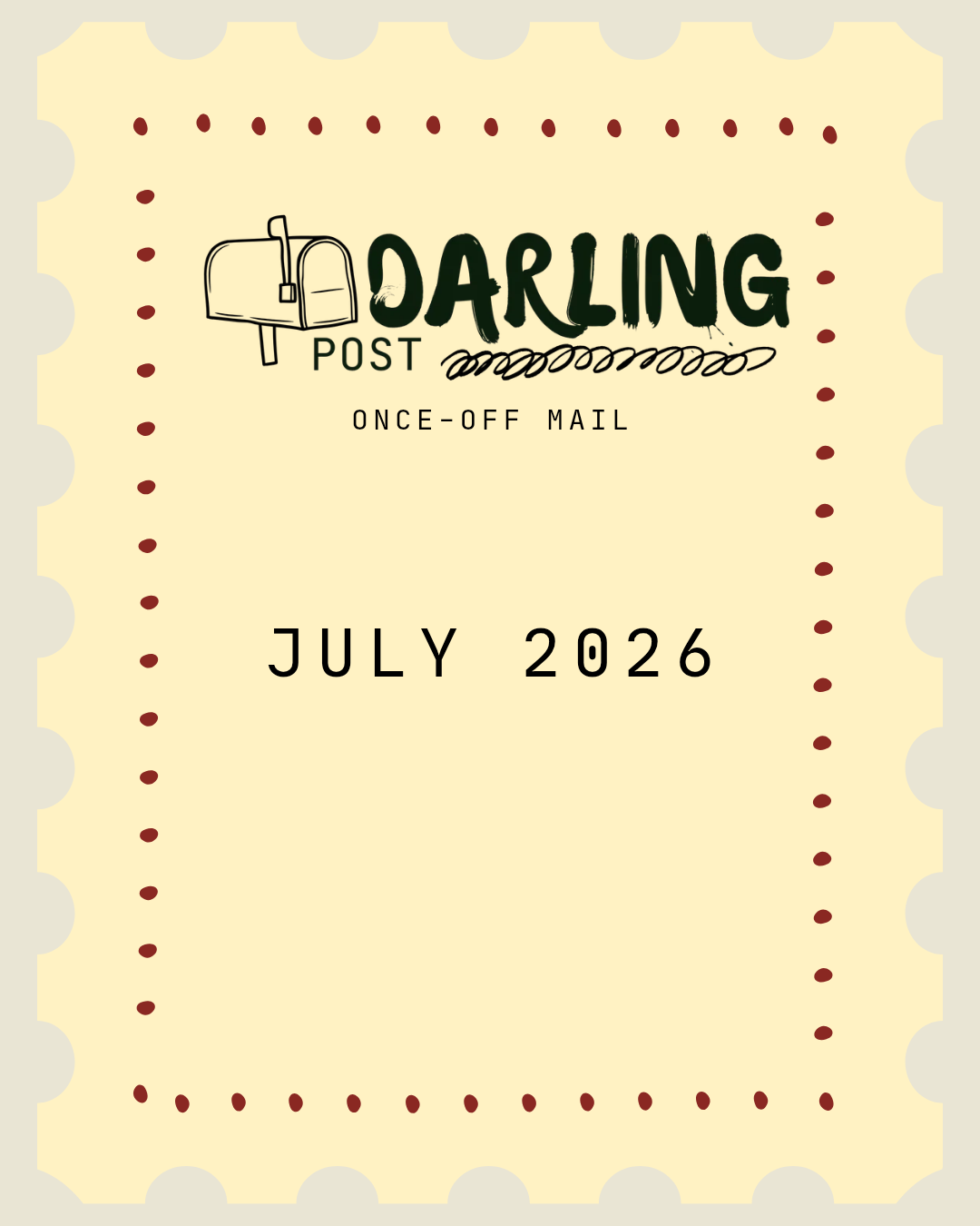 July Month Letter